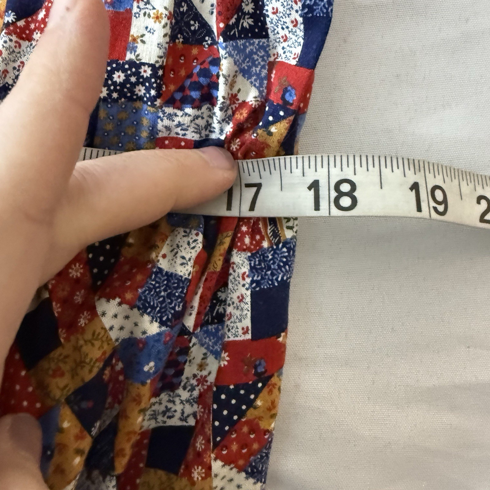 Retro Handmade Square Line Dancing Patchwork Prin… - image 9