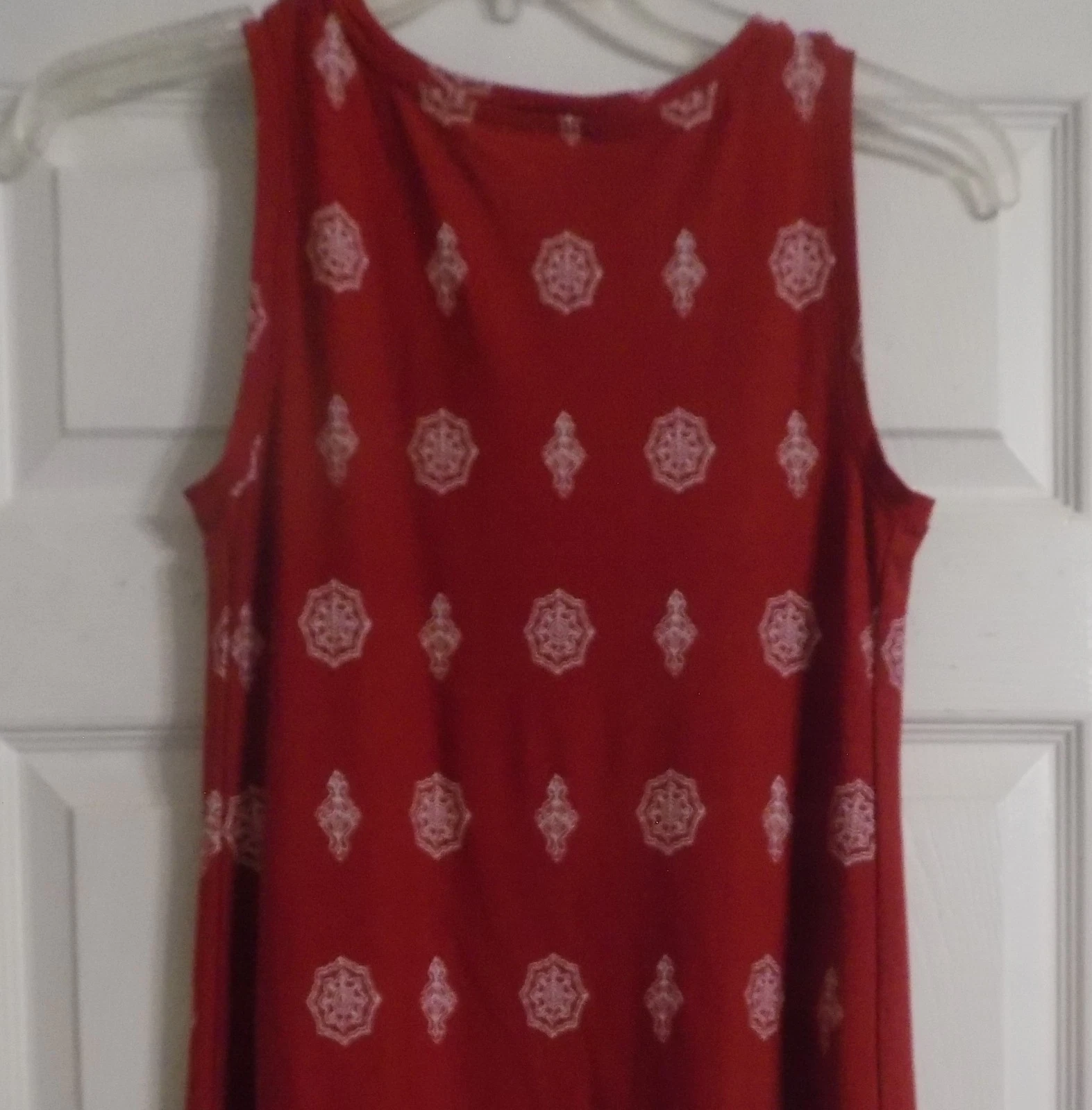 VETEMENTS Maglione donna Ann Taylor Loft Outlet taglia XS rosso bianco vestito senza maniche