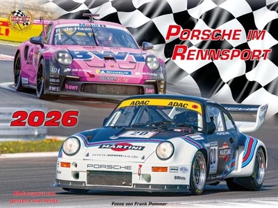 MOTORSPORT-BILD-VERLAG Porsche im Rennsport Kalender 2026 935 K3 3.0 RSR 993 GT2 Evo 911 GT3 R 964 RSR