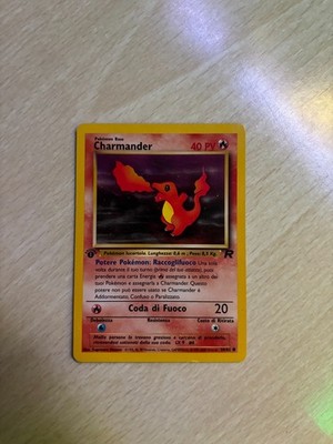 Charmander Team Rocket 1. Edition 50/82 Pokémon Vintage Played