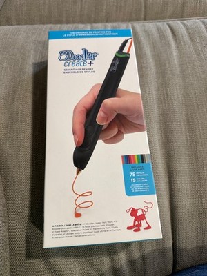 Brand new 3Doodler Create+ 3D Printing Pen Essentials Set ONYX BLACK-MODE