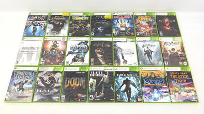Microsoft Xbox 360 Game Lot of 21 Tested Doom Halo Dark Souls Dead Space Fable
