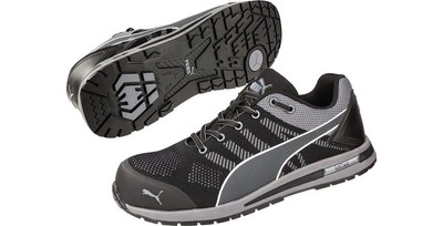 PUMA Sicherheitsschuh Elevate Knit BLACK LOW Größe 45 W. 11 schwarz/grau S1PS...