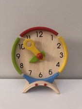 PlanToys Activity Clock Colorful Kids Montessori Educational Toy - Only Clock