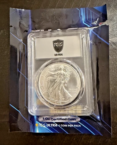 1998 American Silver Eagle - Certified PCGS MS 69 Ultra Breaks BEAUTIFUL COIN!