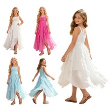 Kids Girls Dress Birthday Party Formal Princess Style Flower Girl Bridesmaid