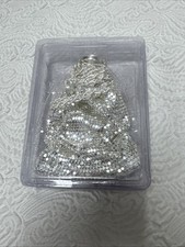 Vintage Art Deco Style Silver Metal Mesh Beggars Bag Expandable Evening Purse