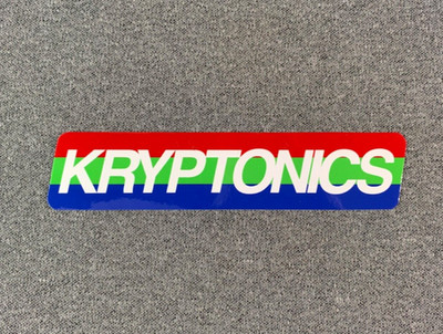 Kryptonics Skateboard Sticker 6'' sk8