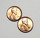 1957 P D LINCOLN WHEAT PENNY UNC 2 COIN SET #P3085