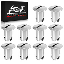 10X .500 Grip 7/16" Aluminum Button Oval Head Turn Quarter Dzus Fasteners