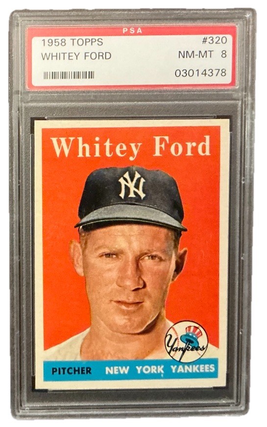 1958 Topps PSA 8 NM-MT Whitey Ford #320 HOF New York Yankees
