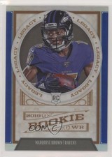 2019 Panini Chronicles Legacy Update Rookies Blue 5/25 Marquise Brown #218 06v4