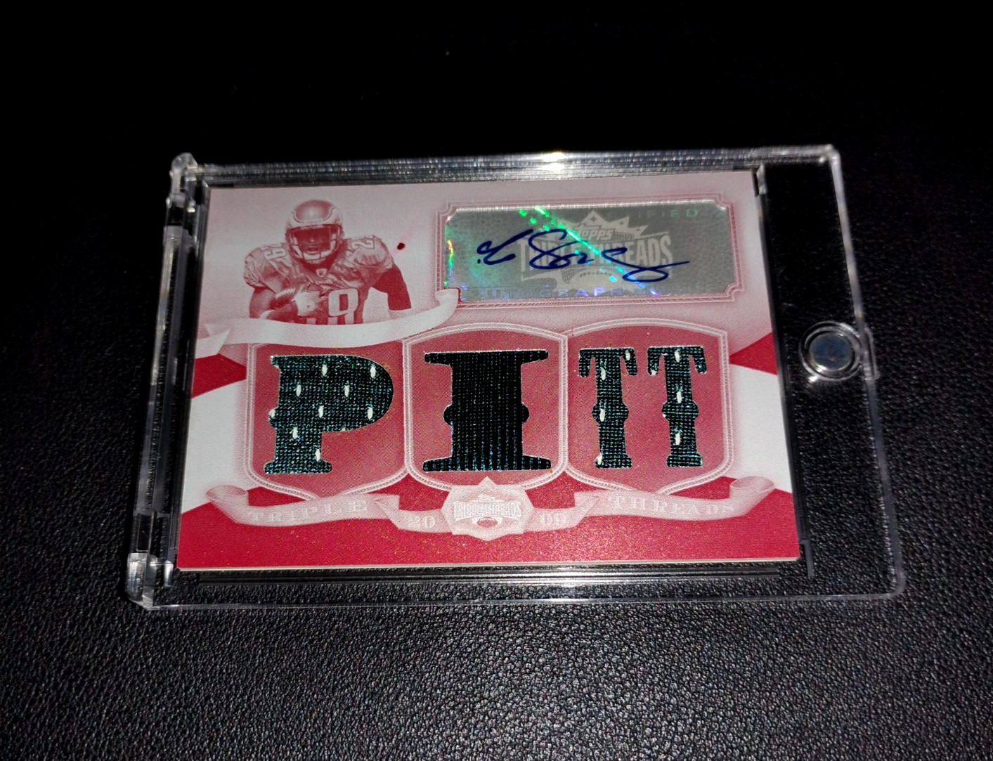 LeSean McCoy Topps Triple Threads Autograph Relics #71 White Whale Print Plate 1/1