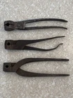 3 Antique Civil War Indian War Era Bullet Molds Unmarked Pocket size