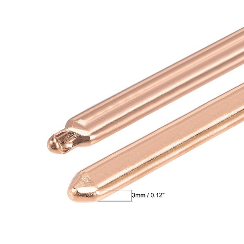 Copper Flat Heat Pipe for Cooling Laptop CPU GPU Heatsink 200mm x 7mm x 3mm - Afbeelding 3 van 5