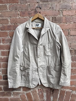 Engineered Garments Men's Jacket, Sz Small, Beige Cotton/Linen USA