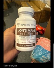 Real Mushrooms Organic Lions Mane Mushroo 120 Capsules for Overall Wellness