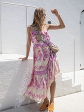 Spell & The Gypsy Coco Lei Strappy Lilac Dress S
