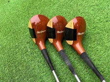 3 Matching MacGregor 1-3-5 Set of Woods Circa 1970's - Very Good