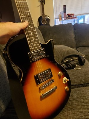 Full Size Glossy Sunburst Donner DSC-128 Electric Guitar Solid Body HH Pickups