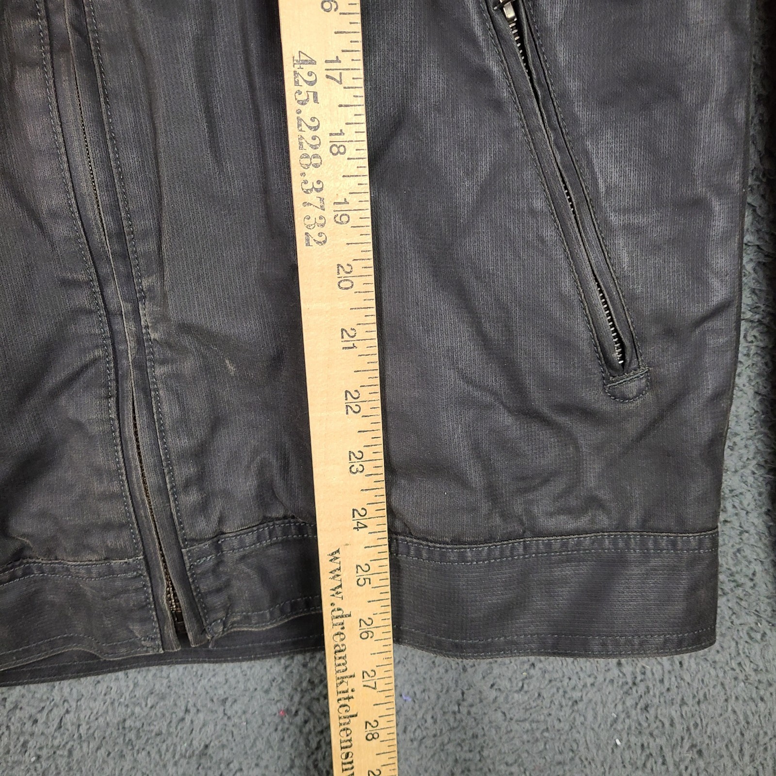 Rodd & Gunn Jack Jacket Mens Medium Black Cotton Blend Twill Full Zip Utility