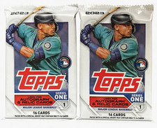(2) New Sealed 2023 Topps Series 1 Baseball 16 Card Retail Packs Ohtani Aces???