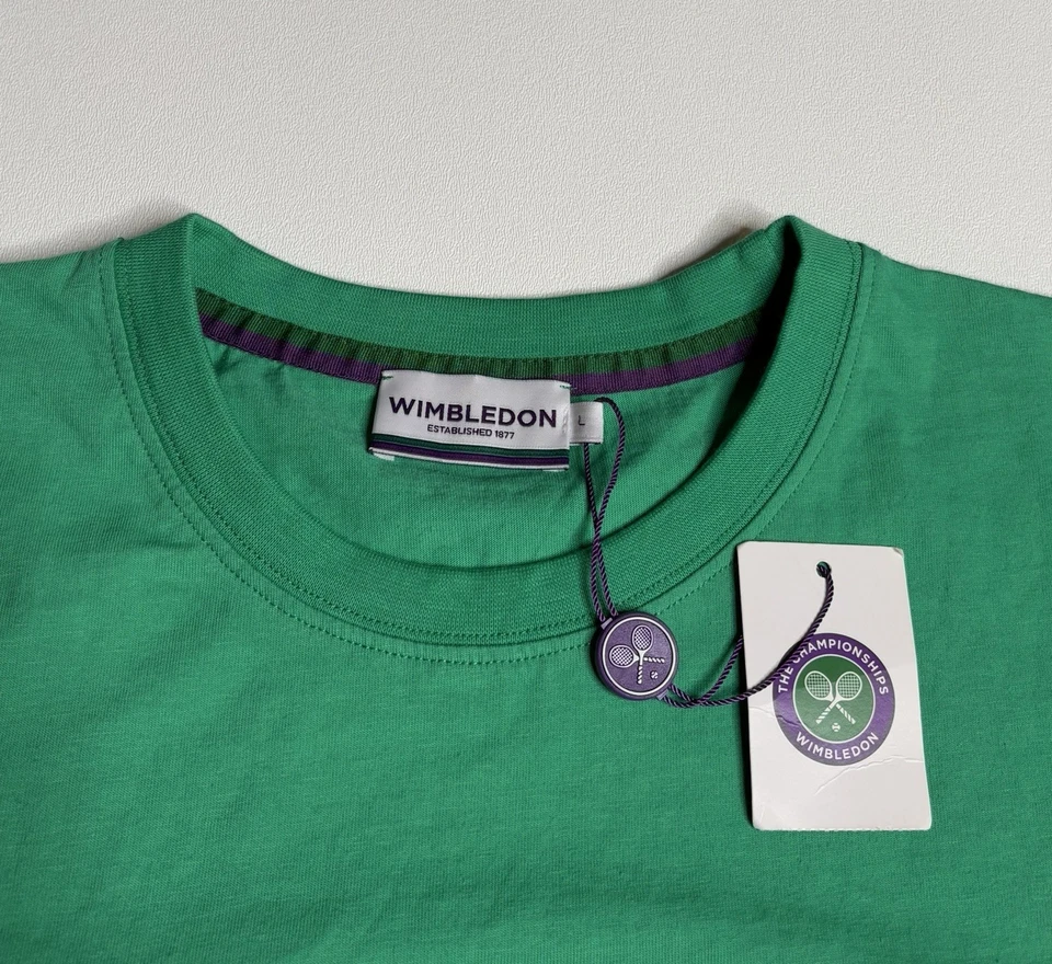 Новый с Ярлыками Уимблдон теннис чемпионата Sport зеленая футболка размер L - Изображение 2 из 4