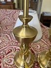 Pair Stiffel  Brass Table Lamps With Shades — photo 4