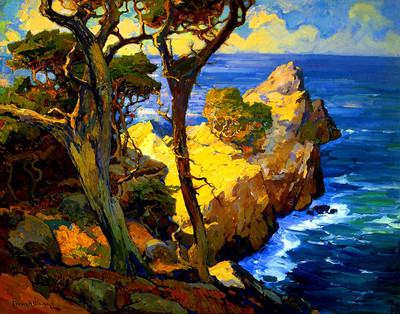 Franz Bischoff Beneath A Sky Of Mazarin Canvas Print 16 x 20