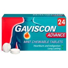 Gaviscon - Advance - Mint Chewable - 24 Tablets