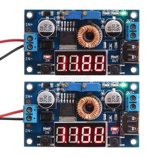 TOP 5A CC CV LED Drive Lithium charger Power Step-down Module W/ USB Voltmeter - Picture 4 of 4