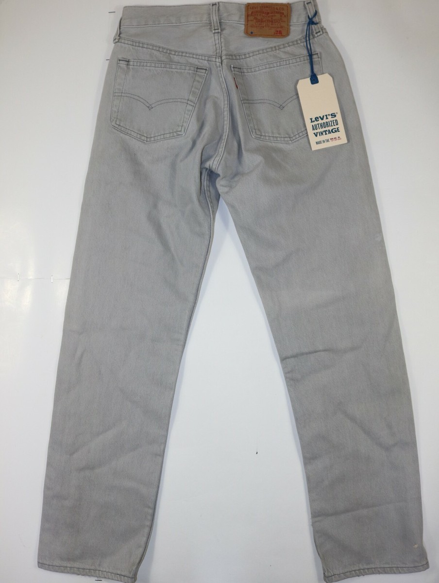 Levi's Authorized Vintage Jeans Made in the USA Size 28 Gray