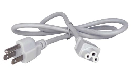 SF Kabel 1 Fuß 18 AWG 3 Steckplätze Laptop Netzkabel IEC320 C5 auf NEMA 5-15P - weiß - Bild 3 von 3