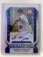2013 Panini Elite Extra Edition Status Blue Die-Cut #177 Austin Kubitza /50 AUTO