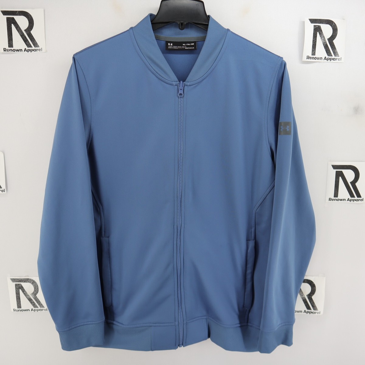 Men's UA Under Armour Cold Gear Fleece Full Zip Jacket Band Collar