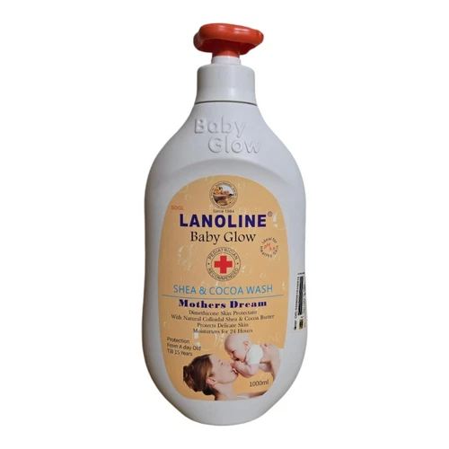 Lanoline Baby Glow Shea & Cocoa Butter Gel Wash 1000ml