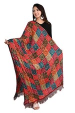 Women Rajasthani Traditional Silk Bandhej Dupatta Size- 2.25 mtr