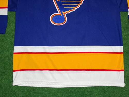 Camiseta deportiva vintage rara de 1980 XLARGE Maska CCM St. Louis Blues NHL M769 - Imagen 2 de 13