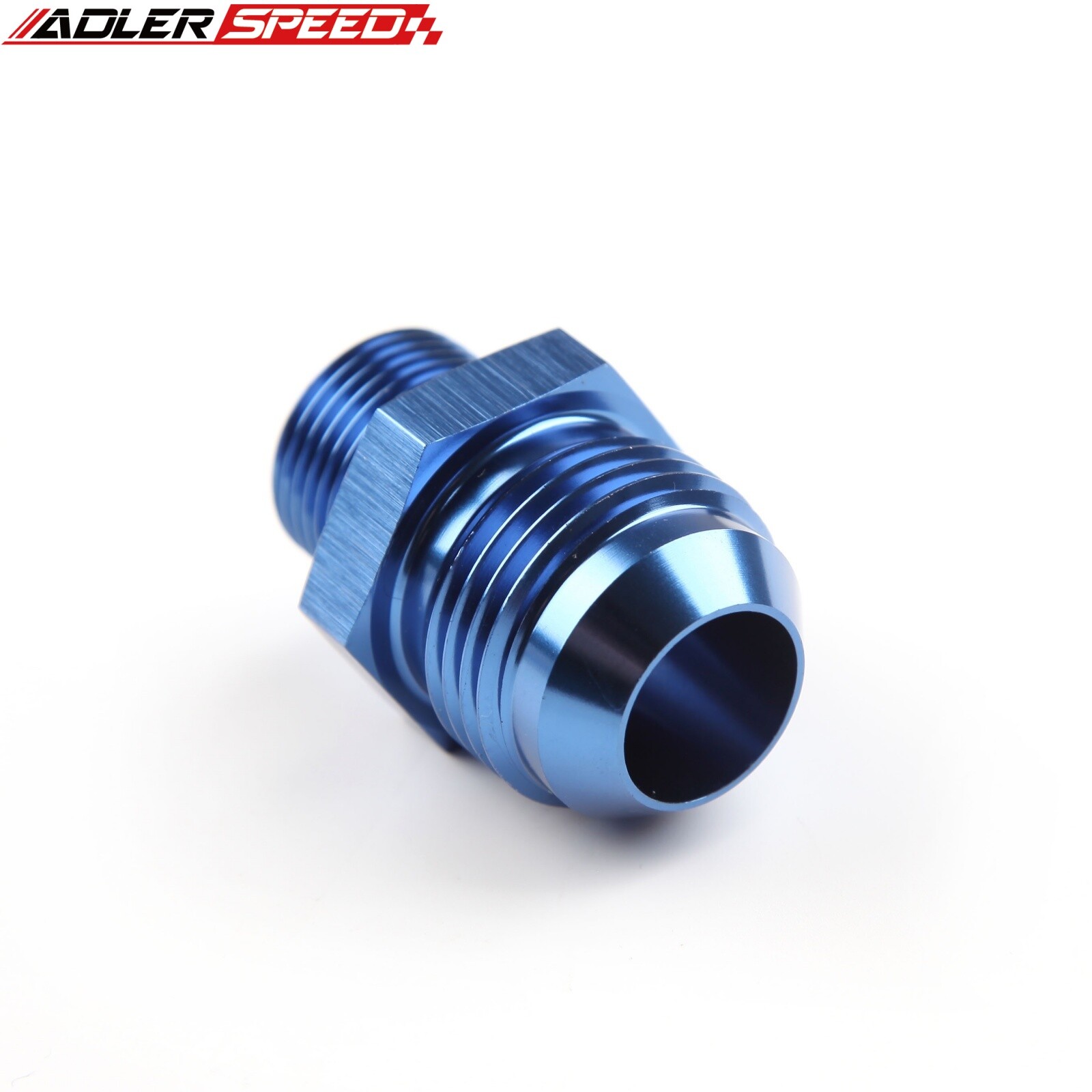 US 2PCS -12AN AN12 Male To M16x1.5mm Oil/Fuel/Line Straight Fitting Adapter Blue