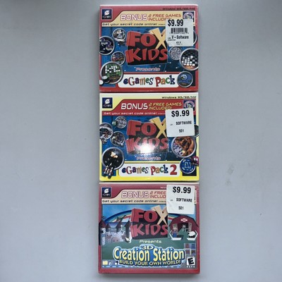 Fox Kids Presents eGames Pack 1 & 2 & 3D Creation Station Build Your Own World!