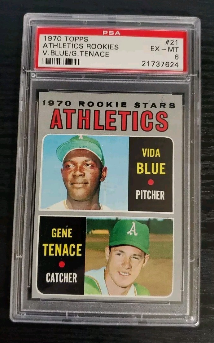 1970 Topps #21 Vida Blue PSA 6