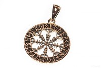 Oegirshjalmr Wikinger Kompass AnhäNger Bronze Schmuck - Neu