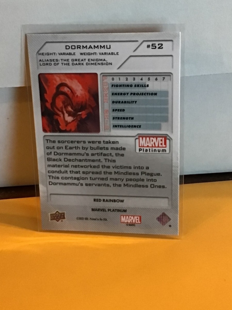 Dormammu 2023 Upper Deck Marvel Platinum Red Rainbow #52 Nice | eBay