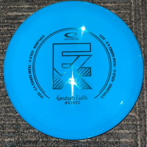 LATITUDE 64 GOLD-X EXPLORER TEAM SERIES V2 EMMERSON KEITH DISC GOLF 173G BL/GR