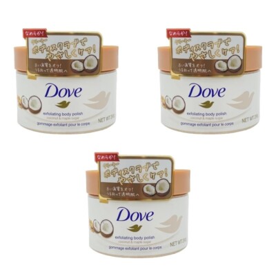 Dove Coconut & Maple Sugar Creamy Scrub Body Scrub 298g x 3pieces