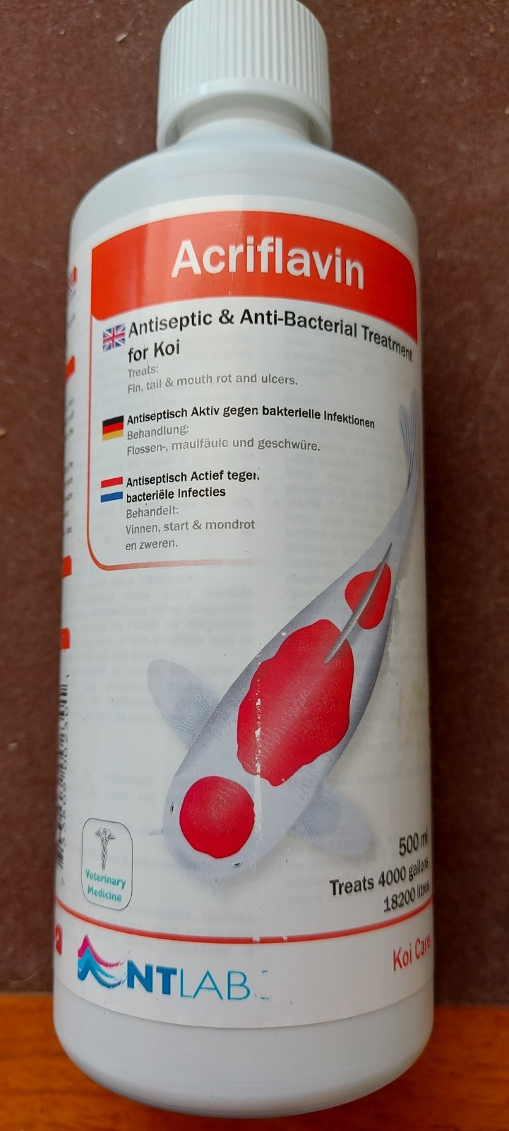 NT Labs Acriflavin Koi Care 500ml Pond Fish Treatment