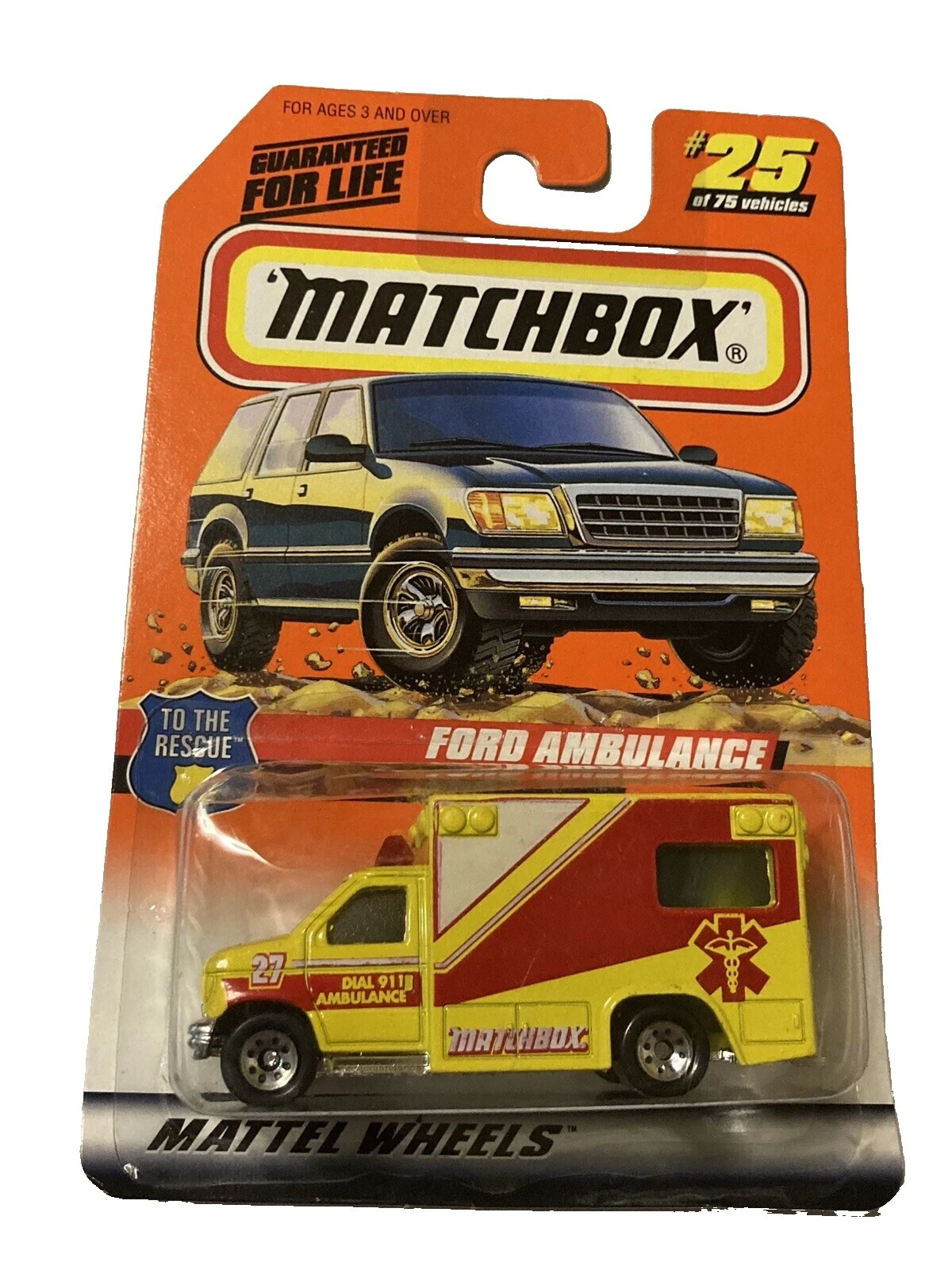 Matchbox 1:64 escala Diecast y de Juguete ambulancias