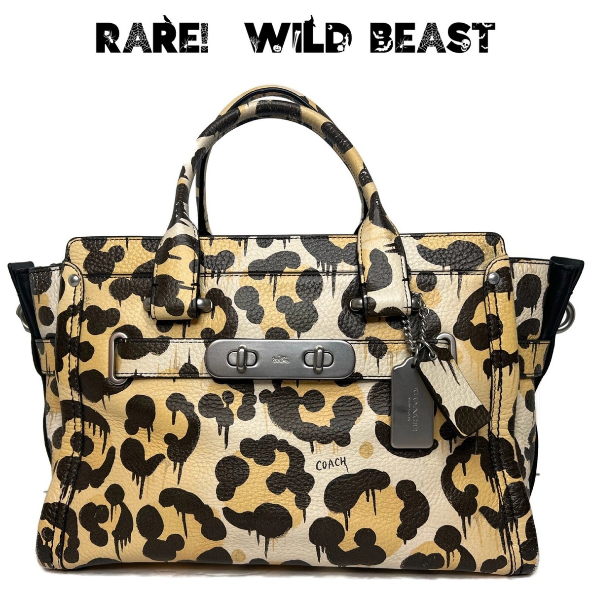 Coach Wild Beast Leopard Swagger Cheetah Animal Print Runway
