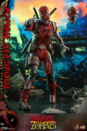 1/6 Scale Marvel Zombie Deadpool Figure Hot Toys 907337