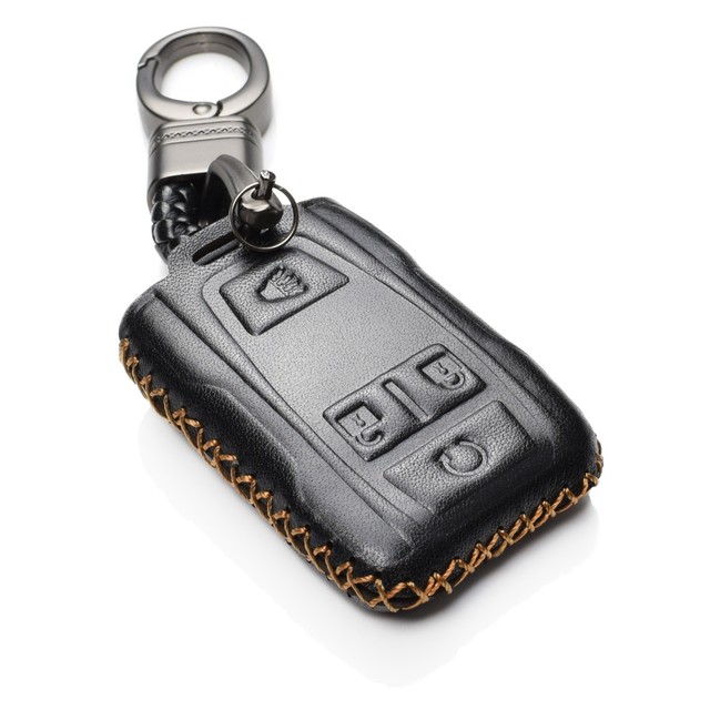 Vitodeco 4 Buttons Leather Keyless Smart Key Fob Cover for GMC Sierra